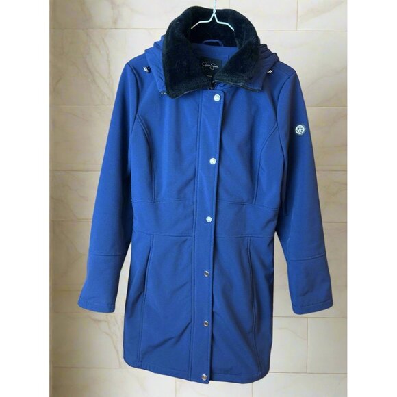 Jessica Simpson Three-Quarter Length Rain Jacket - Picture 1 of 4